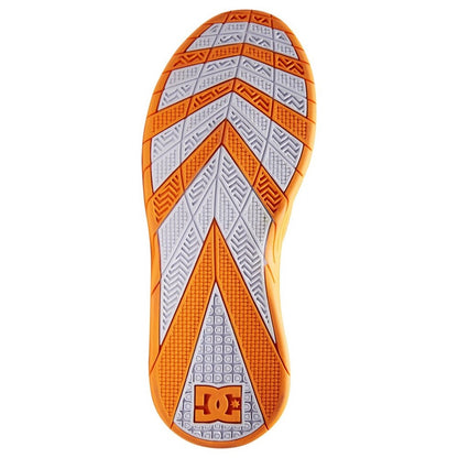 TÊNIS DC WILLIAMS SLIM IMP ORANGE/WHITE