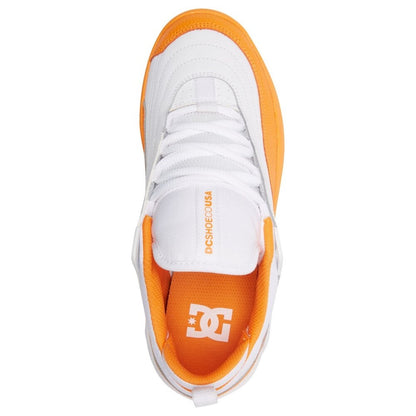 TÊNIS DC WILLIAMS SLIM IMP ORANGE/WHITE