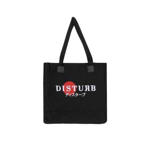 TOTE BAG DISTURB IN BLACK