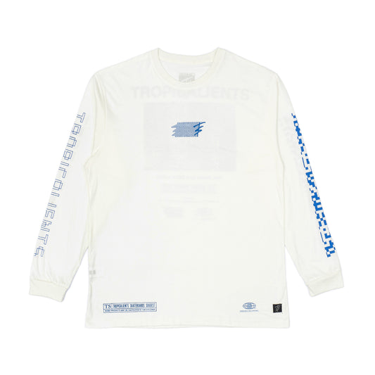 CAMISETA TROPICALIENTS LS INTERFERENCE WHITE