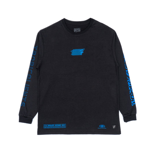 CAMISETA TROPICALIENTS LS INTERFERENCE BLACK