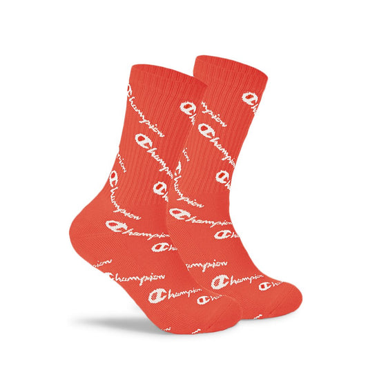 Meia Champion Life All Over Print Sock - Papaya