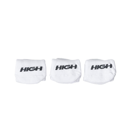 PACK MEIA HIGH SPORT LOGO WHITE