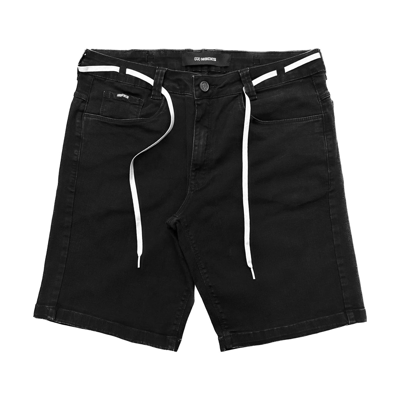BERMUDA HOCKS LIGAÇÃO JEANS PRETO