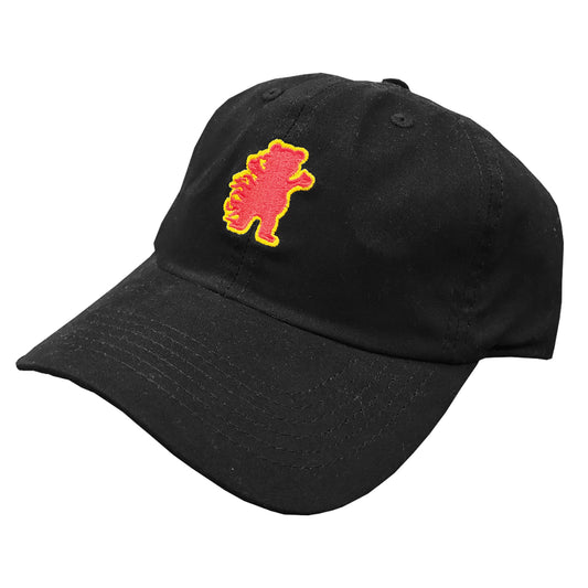 BONÉ GRIZZLY DAD HAT FIRE FLAME BLACK