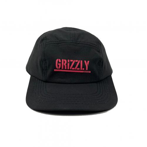 BONÉ GRIZZLY STAMP CAMPER BLACK