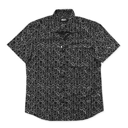 CAMISA GRIZZLY SMILING FLOWER BLACK