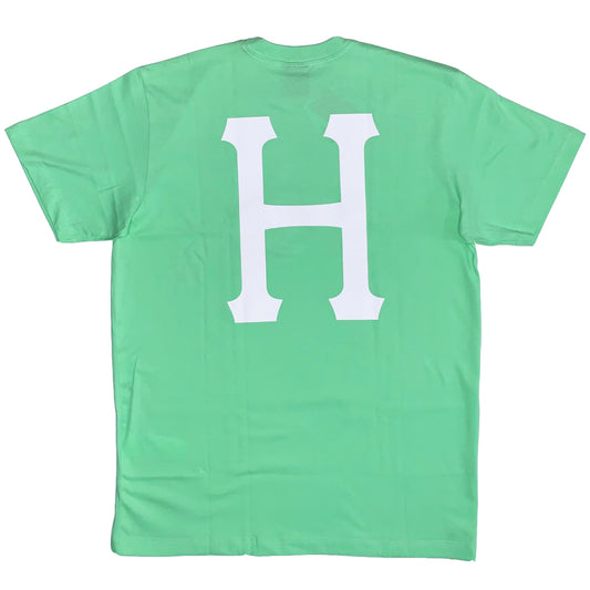 CAMISETA HUF ESSENTIALS CLASSIC H VERDE MINT