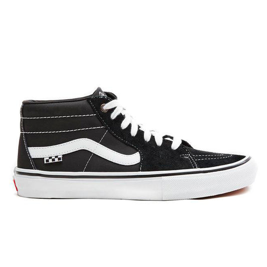 TÊNIS VANS SK8-MID GROSSO BLACK/WHITE