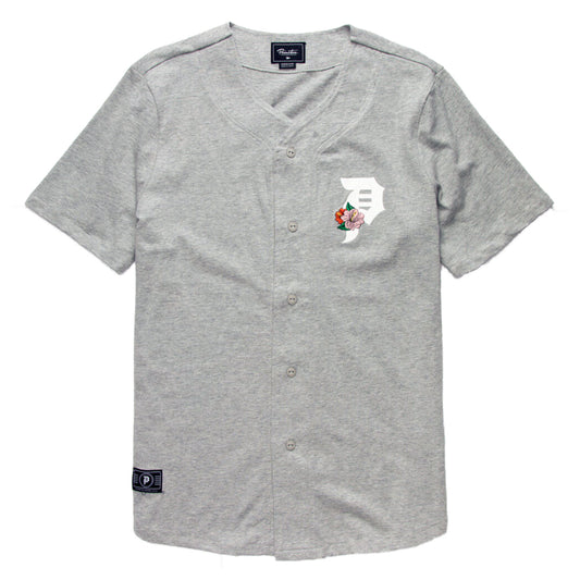 CAMISA PRIMITIVE HIBISCUS BASEBALL JERSEY GRAY